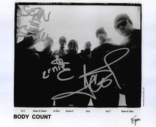* BODY COUNT * signed 8x10 photo * ICE- T, SEAN E SEAN & ERNIE C. * COA