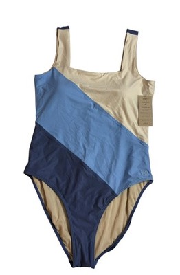 NEW Albion The Margot One Piece Swimsuit Size Large Swim Bathing Pipeline Sky