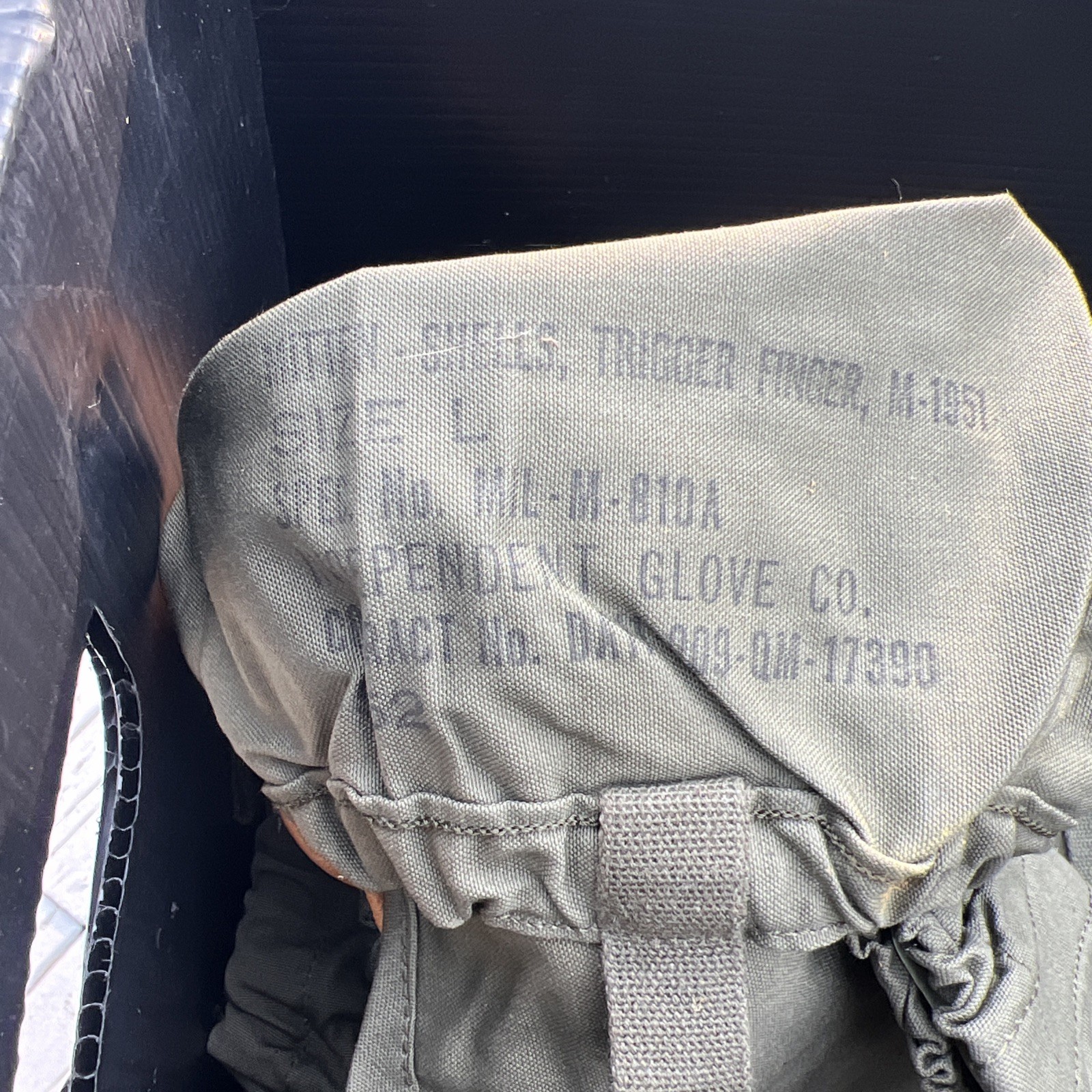 US Military M-1951 Korean Era Trigger Finger Mitten Gloves Shell, LARGE, NEW A12