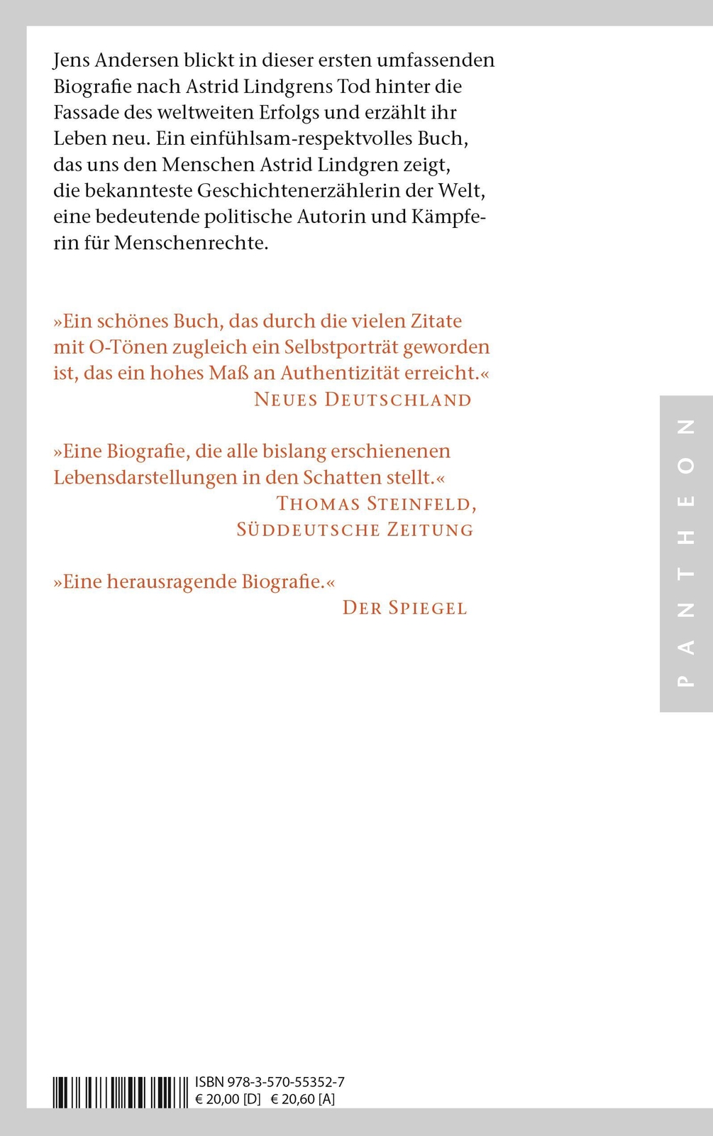 Thumbnail - Astrid Lindgren. Ihr Leben | Jens Andersen | Taschenbuch | 448 S. |