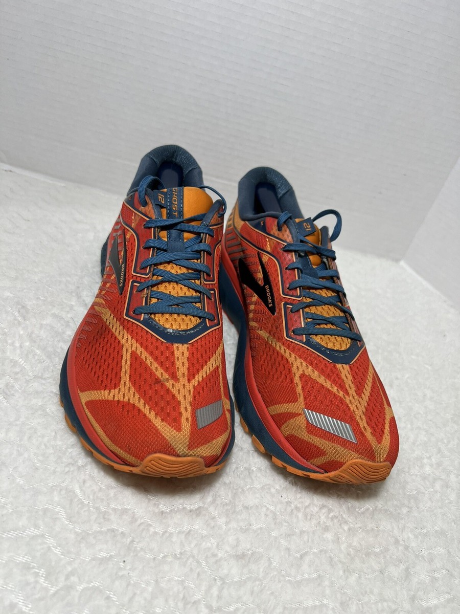 Brooks Ghost12 Turkey Trot Thanksgiving Shoes Orange Green Fleet Feet Women 