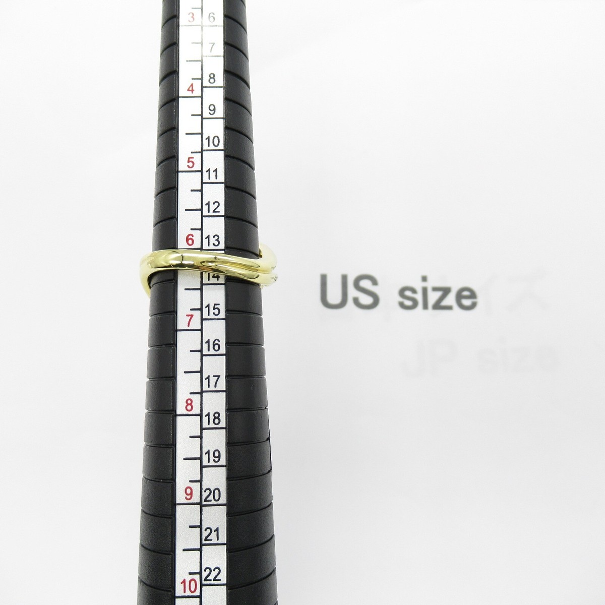 JEWELRY Diamond Ring K18 YG Yellow Gold Clear Used US#6.25 JEWELRY Diamond Ring K18 YG Yellow Gold Clear Used US#6.25
