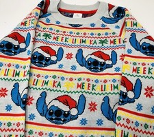 Disney Store Lilo Stitch Light Up Holiday Ugly Christmas Sweater size XL
