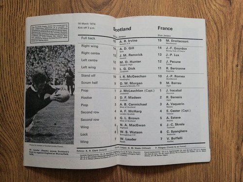 Scotland v France Rugby Programmes 1948 - 2012 - Picture 34 of 66