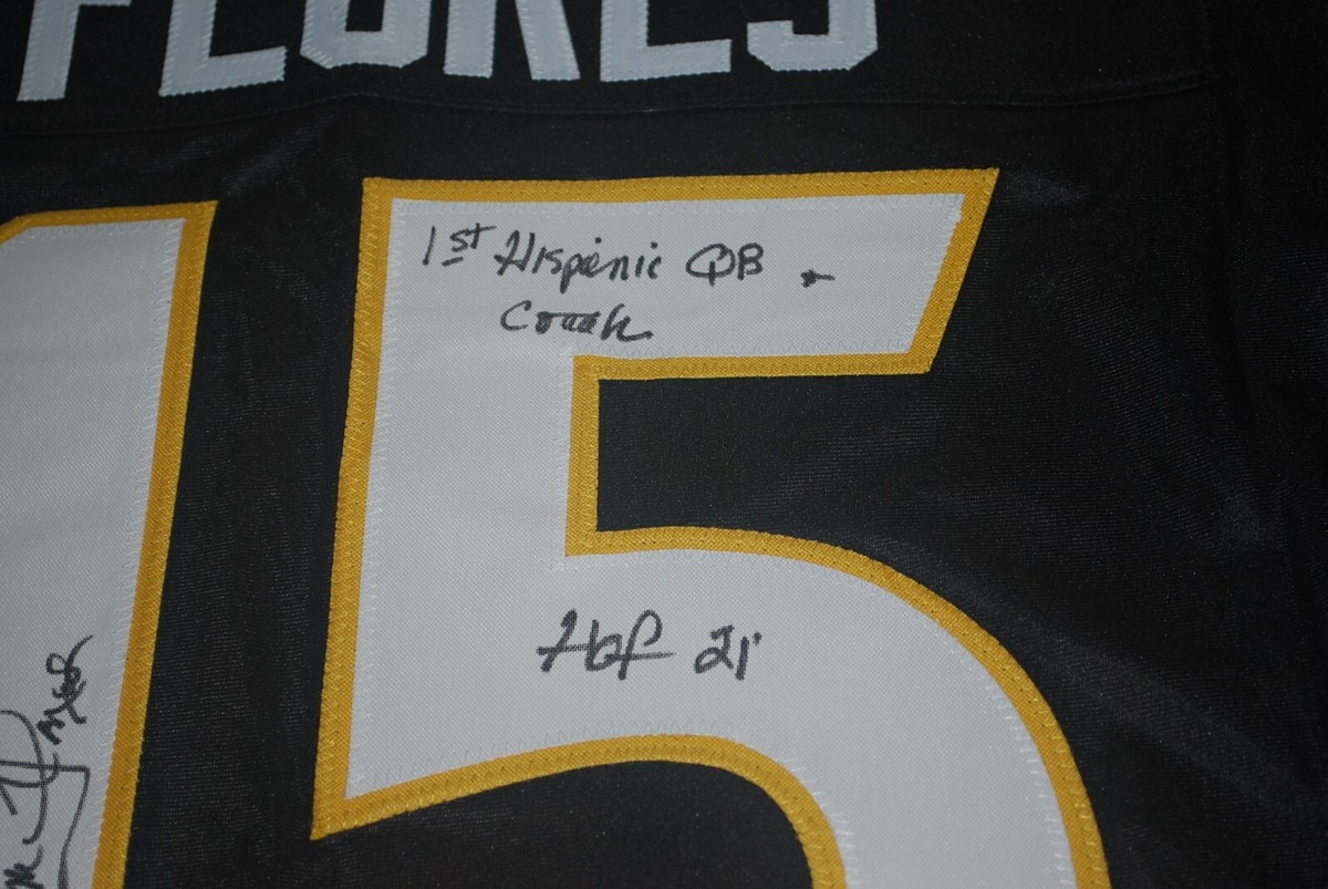 TOM FLORES Oakland Raiders Signed Throwback Jersey HOF 2021