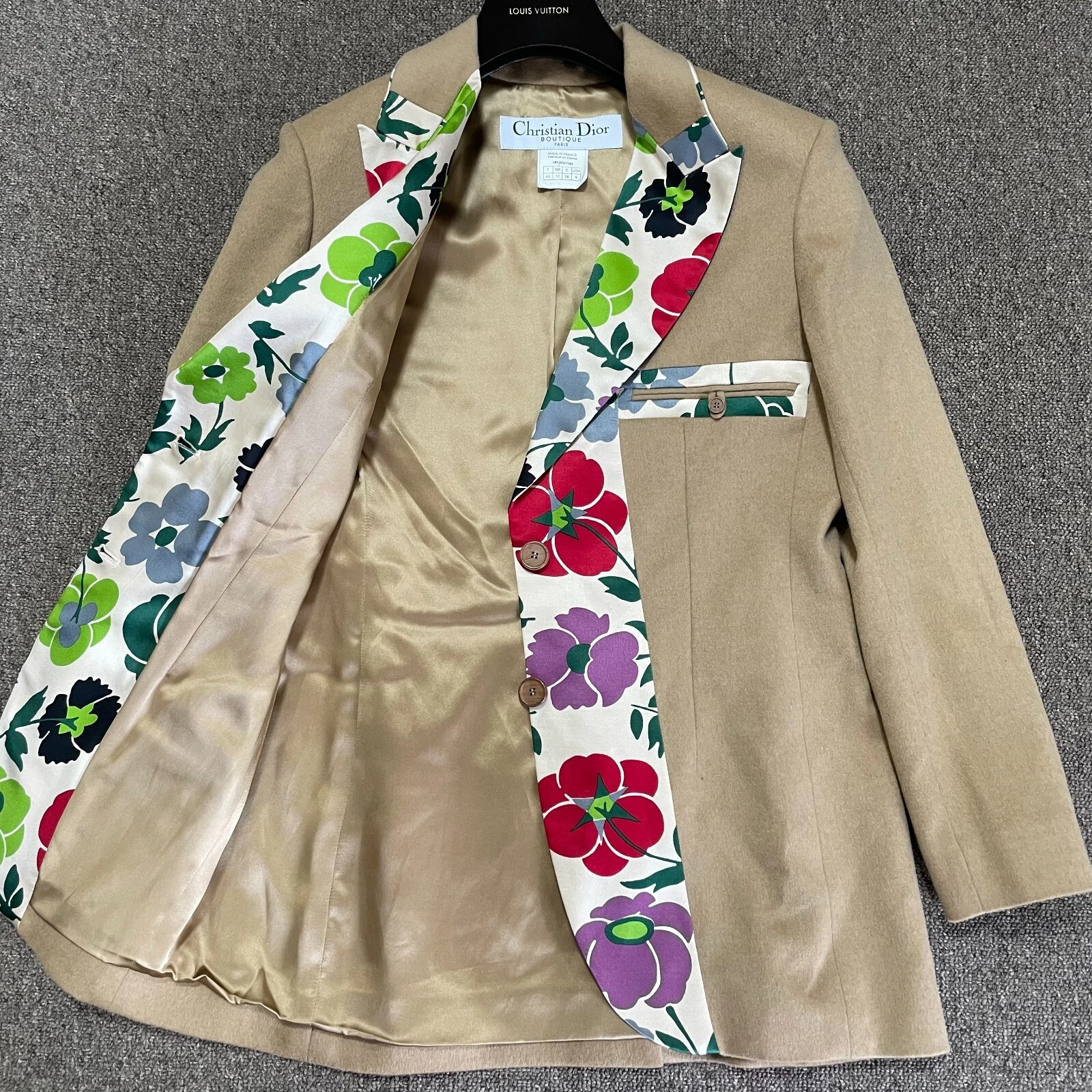 Veste blazer Christian Dior by John Galliano camel 100% femme 40 (US 8) authentique