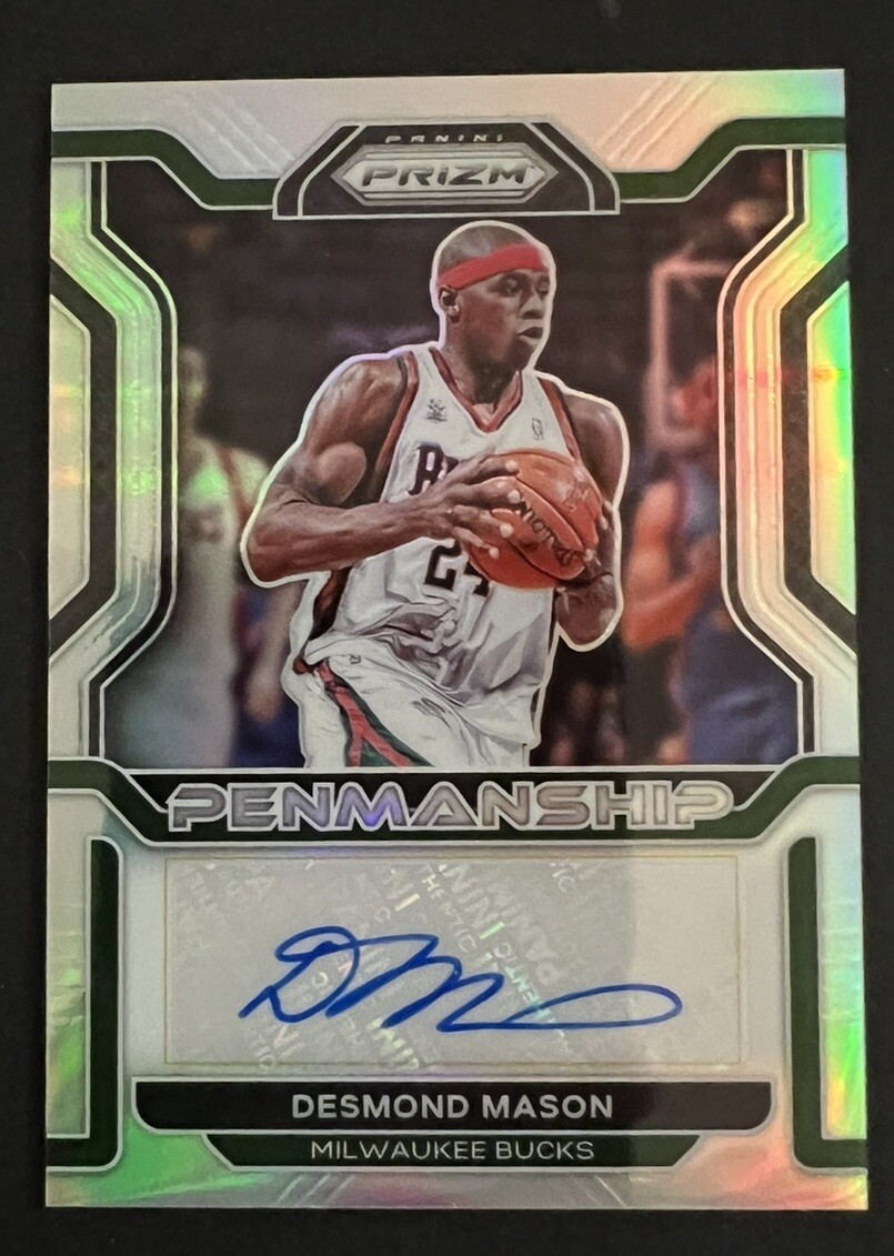 2021-22 PANINI PRIZM BASKETBALL DESMOND MASON Silver Prizm auto 