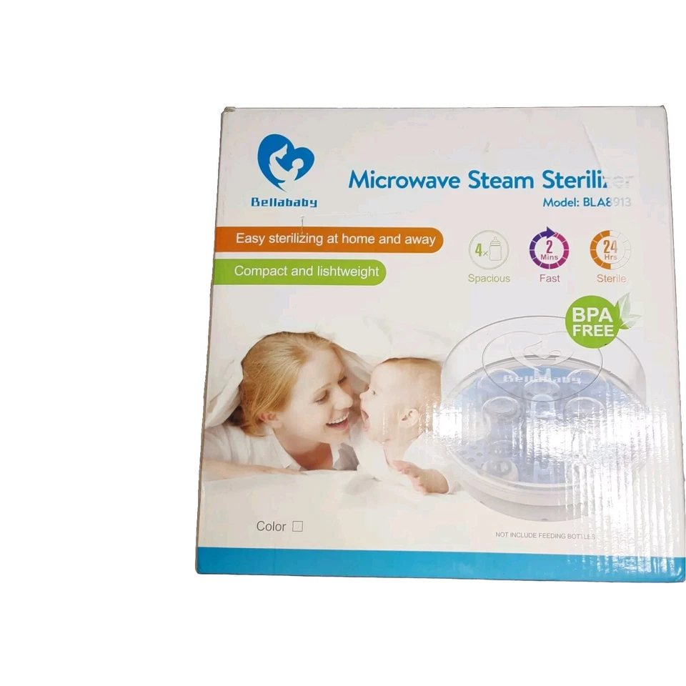 Esterilizador de mamadeira esterilizador a vapor de microondas para mamadeiras, chupeta,... - Imagem 2 de 4