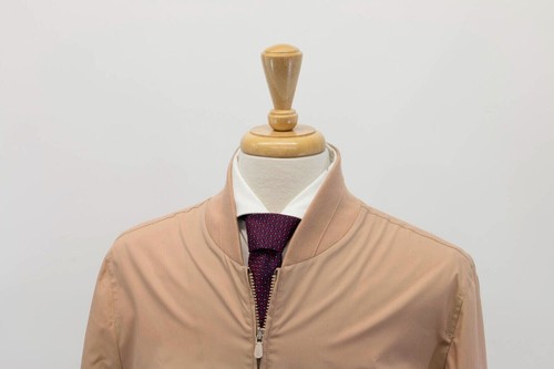 NWT$2995 Brunello Cucinelli Men's Bomber Jacket With Logo Engraved Hardware A248 - Picture 5 of 11