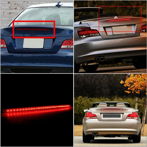 Red LED Rear Third High Level Brake Stop Light For BMW 1 Series E82 E88 2007-13 - Picture 5 of 12