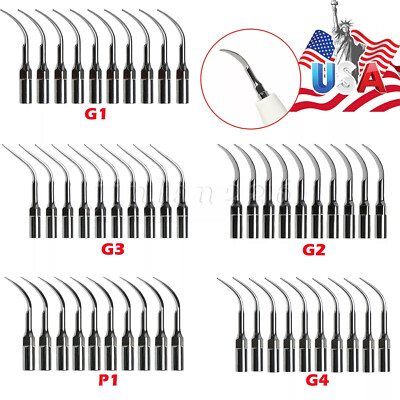 Dental Ultrasonic Piezo Scaler Tips G1,G2,G3,G4,P1,P3 Fit EMS/Woodpecker USA