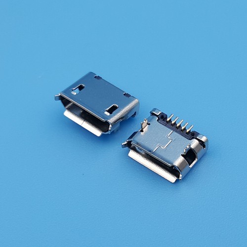 20Pcs Micro USB Type B 5Pin Female 2 Legs SMT PCB Solder Socket Connector - Picture 2 of 6
