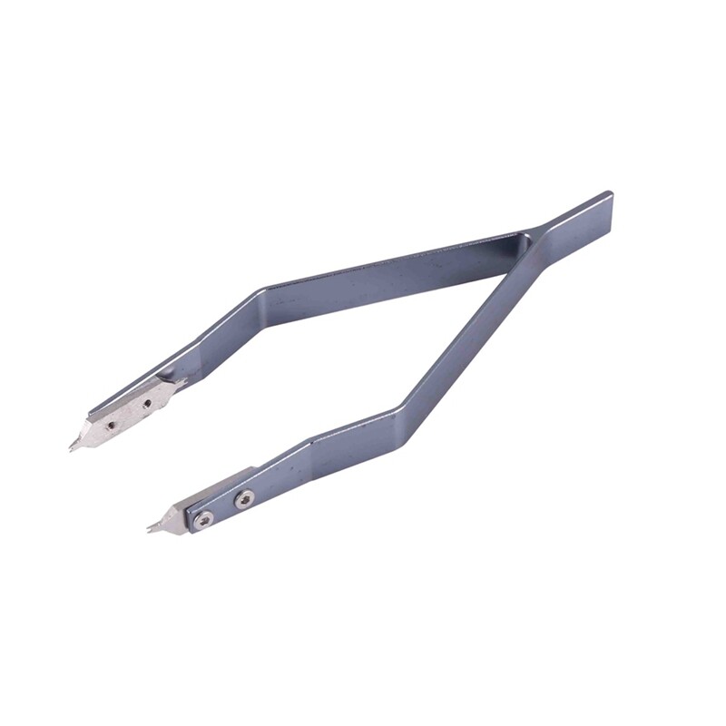 2X Stainless Steel 7825 V Type Watch Spring Bar Tweezers for Watch