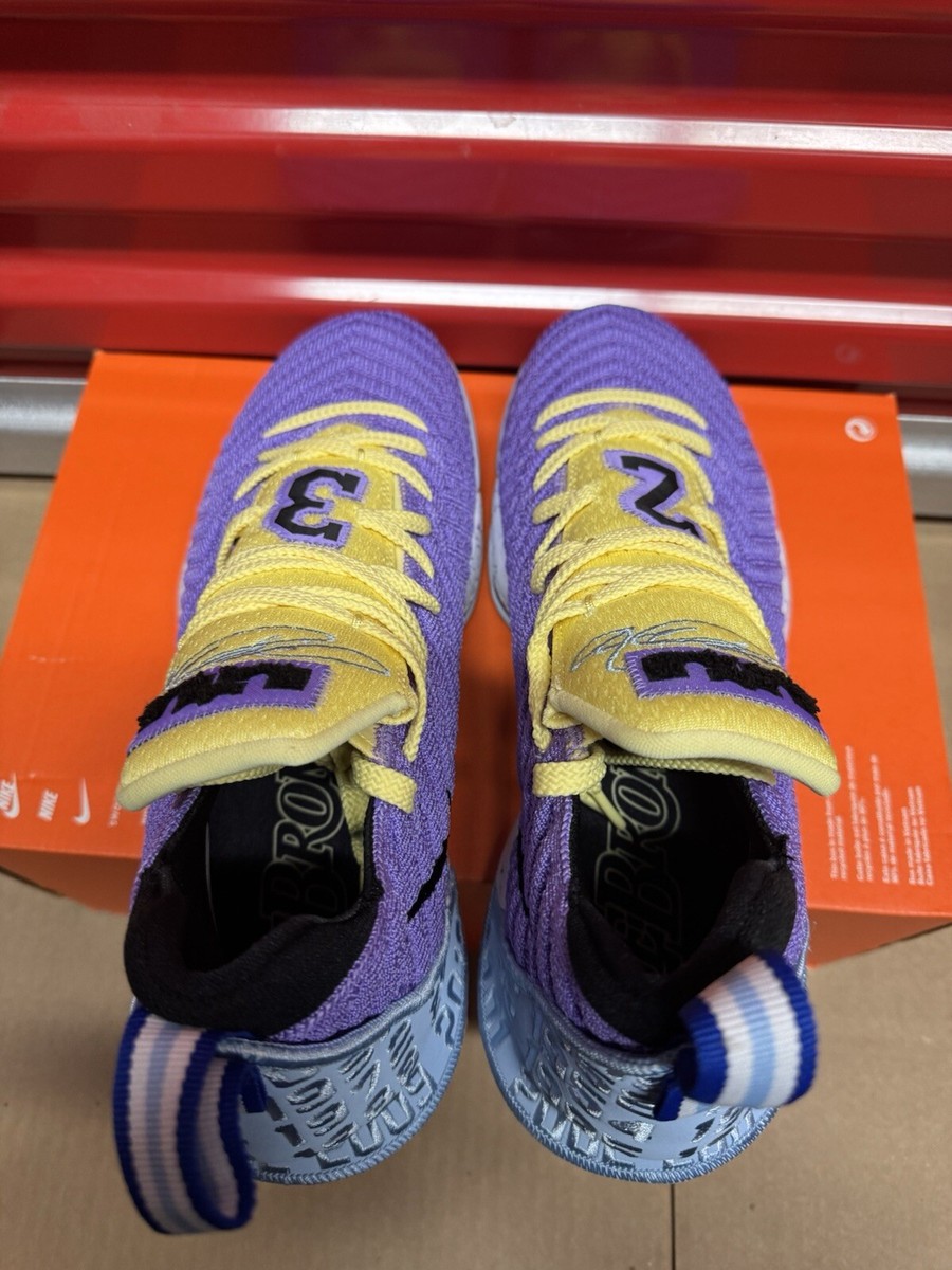 Nike Lebron XVI 16 Lakers Heritage Atomic Violet SKU CK4765-500