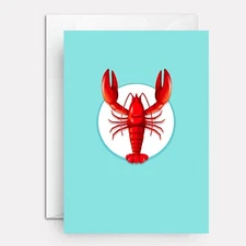 Lobster birthday card | Lobsta Luva