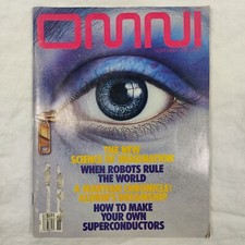 1987 Novemer Omni Magazine - Vintage Magazine - When Robots Rule The World