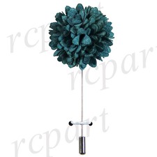 New in box Men Suit chest brooch Blue fabric flower lapel pin formal wedding