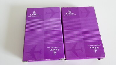 2 Emirates Airline Playing Cards - Spielkarten - Neu