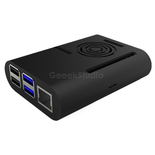 Raspberry Pi 4 ABS Case Enclosure Shell Cover With Cooling Fan Heatsinks - Picture 3 of 15