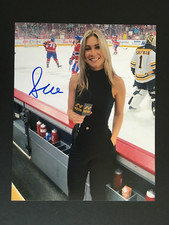 SOPHIA JURKSZTOWICZ BOSTON BRUINS ANALYST AUTO'D 8X10 PHOTO