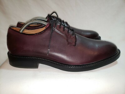 NATHA STUDIO Burgundy Derby Oxfords Shoes Men 10.5 4870 Calzoleria Toscana David Wholecut - Toscana USA main image 3