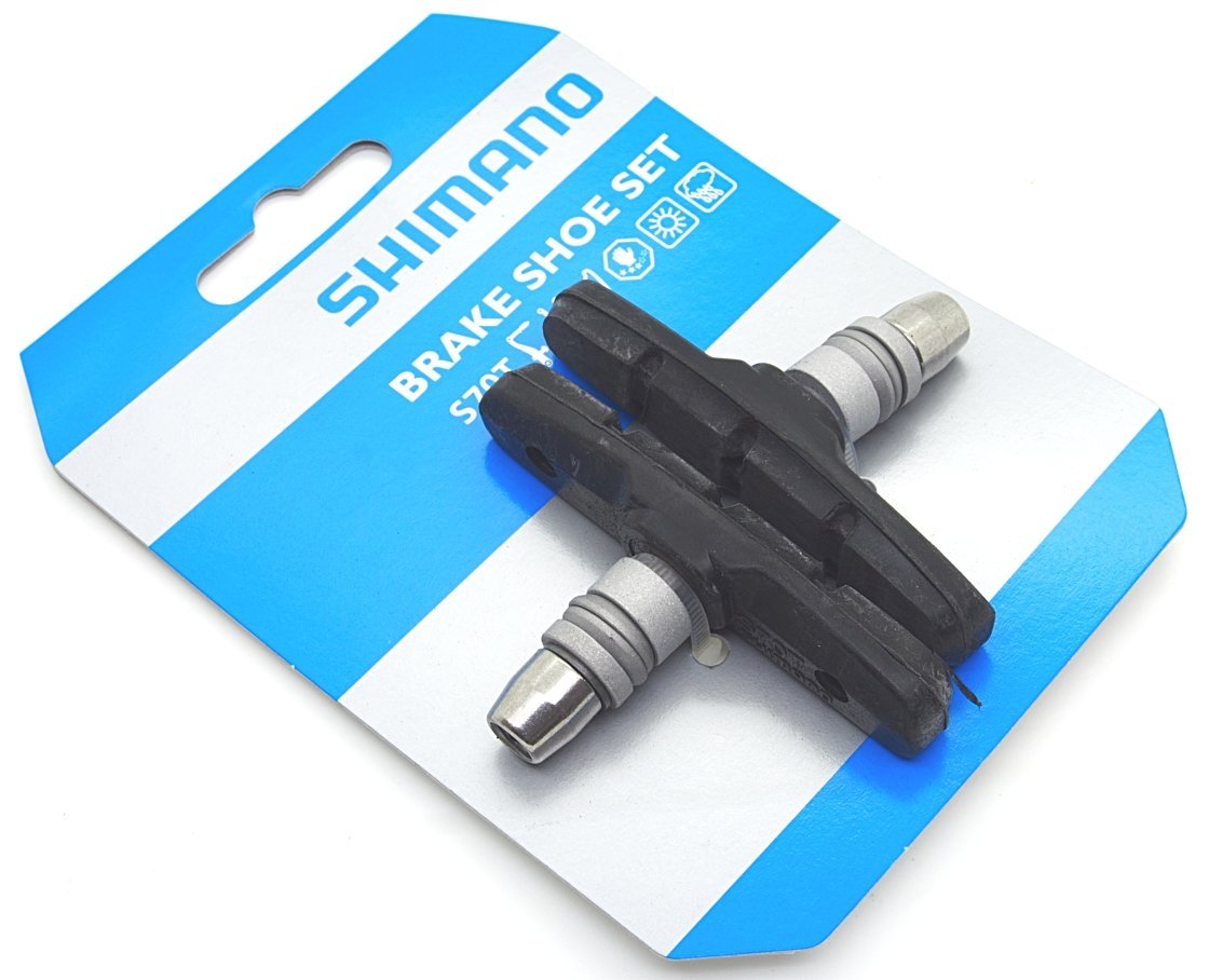 Shimano S70T V-Brake Cartidge Shoe Pair with Nut & Washer for BR