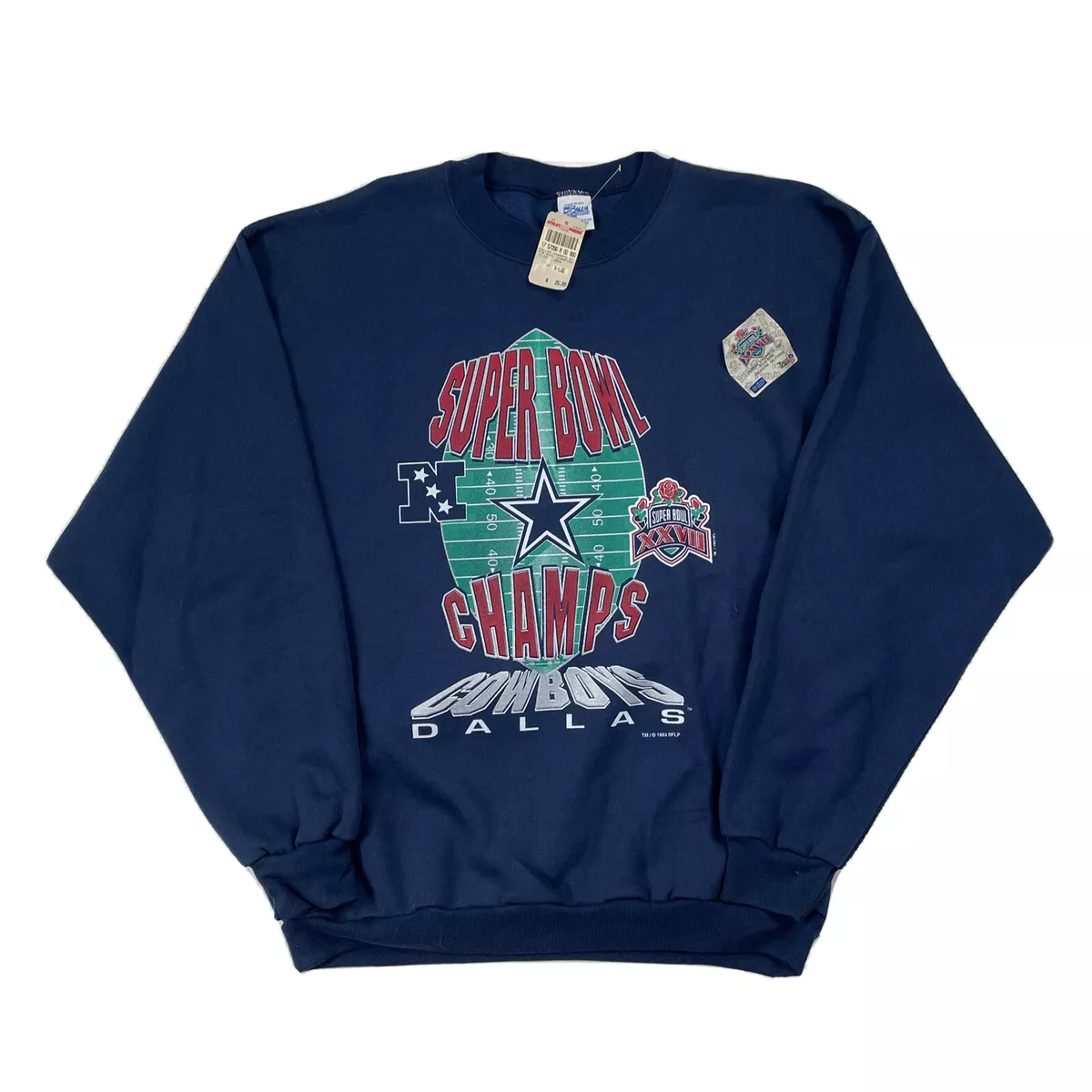 🔥VTG 1993 Super Bowl XXVII Champions Dallas Cowboys Sweatshirt Men’s XL Salem🔥