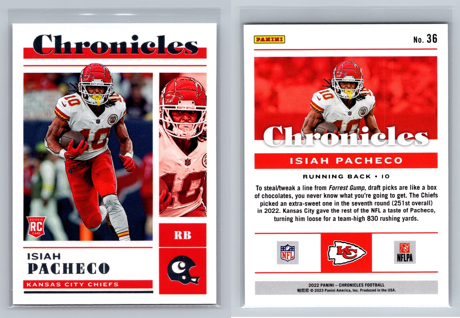 2022 Panini Chronicles #36 Isiah Pacheco