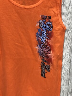 Bridge Ride 4 Heroes 2015 Largest Motorcycle Ride Bag Bridge Orange Tank Bike XL