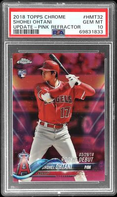 2018 TOPPS CHROME UPDATE PINK REFRACTOR #HMT32 SHOHEI OHTANI