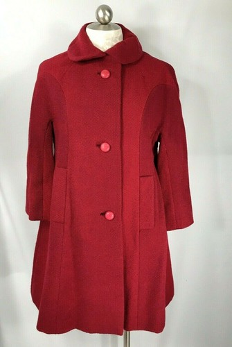 Red COAT Peter Pan Collar 