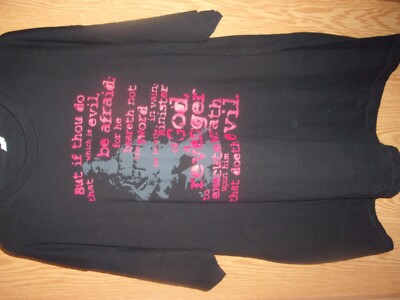GOD REVENGER EXECUTE WRATH DOETH EVIL black 2XL t shirt