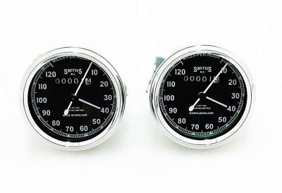 WOW!! 2 REPLIKA SMITH TACHOMETER 0-120 KM/H (code3223)