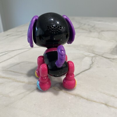 Zoomer Zuppies Puppy Interactive Toy Robot Dog Black/Pink Works