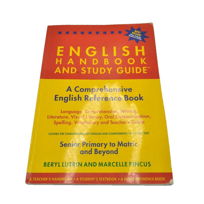 English Handbook And Study Guide A Teacher's Handbook By Beryl Lutrin ...