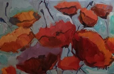 LARGE & LOVELY!!        36x24  POPPIES JOSE TRUJILLO