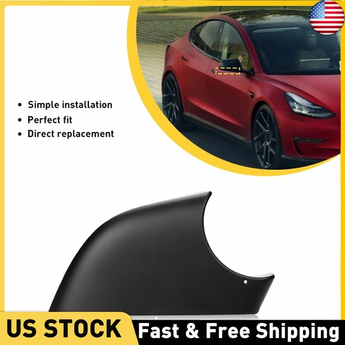 Right Side Car Wing Mirror Cover Lower Bottom Holder For 2017-2022 Tesla Model 3
