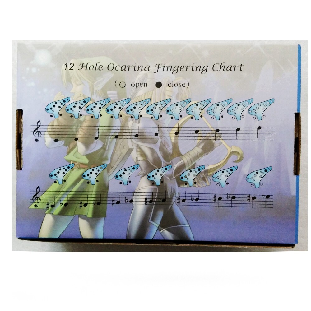 Legend of Zelda 12Hole Ocarina of Time Ceramic Alto C Flute Good Instrument Gift - Picture 11 of 12