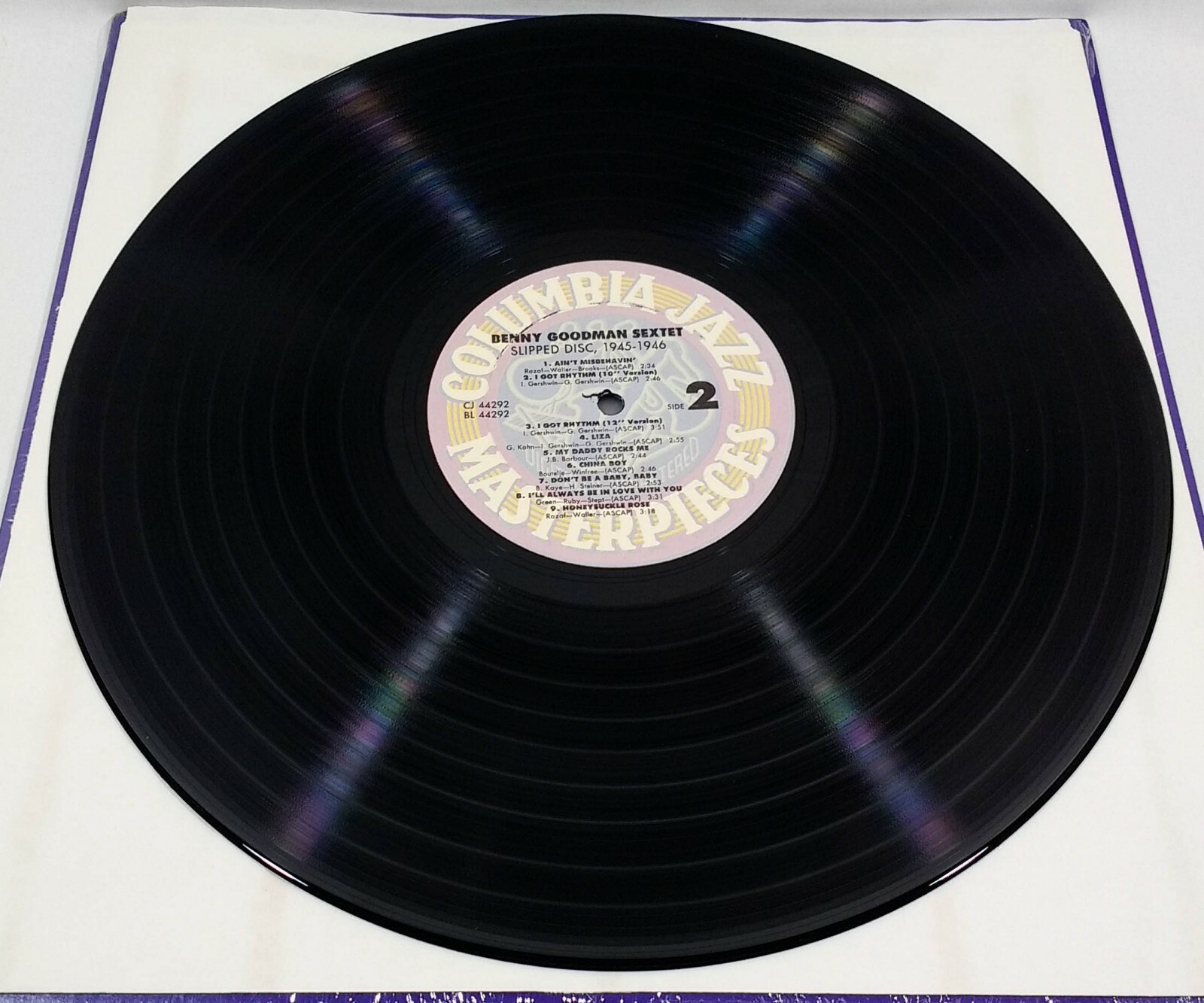 Benny Goodman Sextet Slipped Disc 194546 LP Columbia Jazz CJ 44292 Promo for sale online eBay