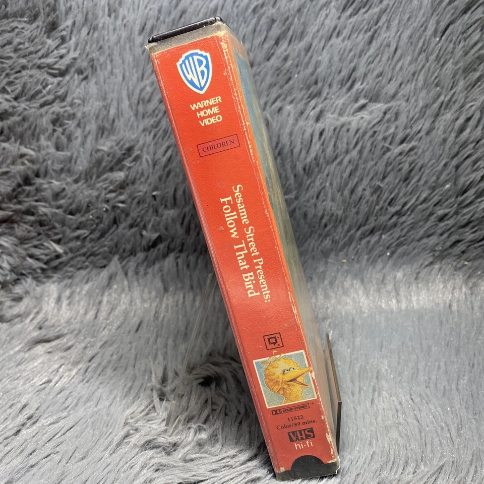 Sesame Street Follow That Bird VHS 1985 Jim Henson Big Bird Classic Film Cut Box - Image 3 of 4