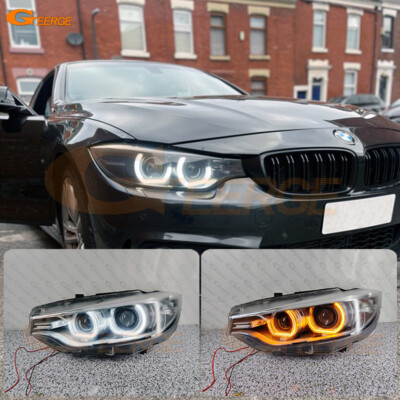 For BMW F32 F33 F36 F82 F83 M4 Excellent DTM Style Led Angel Eyes Kit Halo Rings
