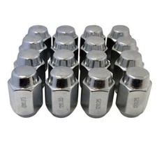 Golf Cart Lug Nuts Acorn Style - Chrome - Set of 16 - Choose Size 