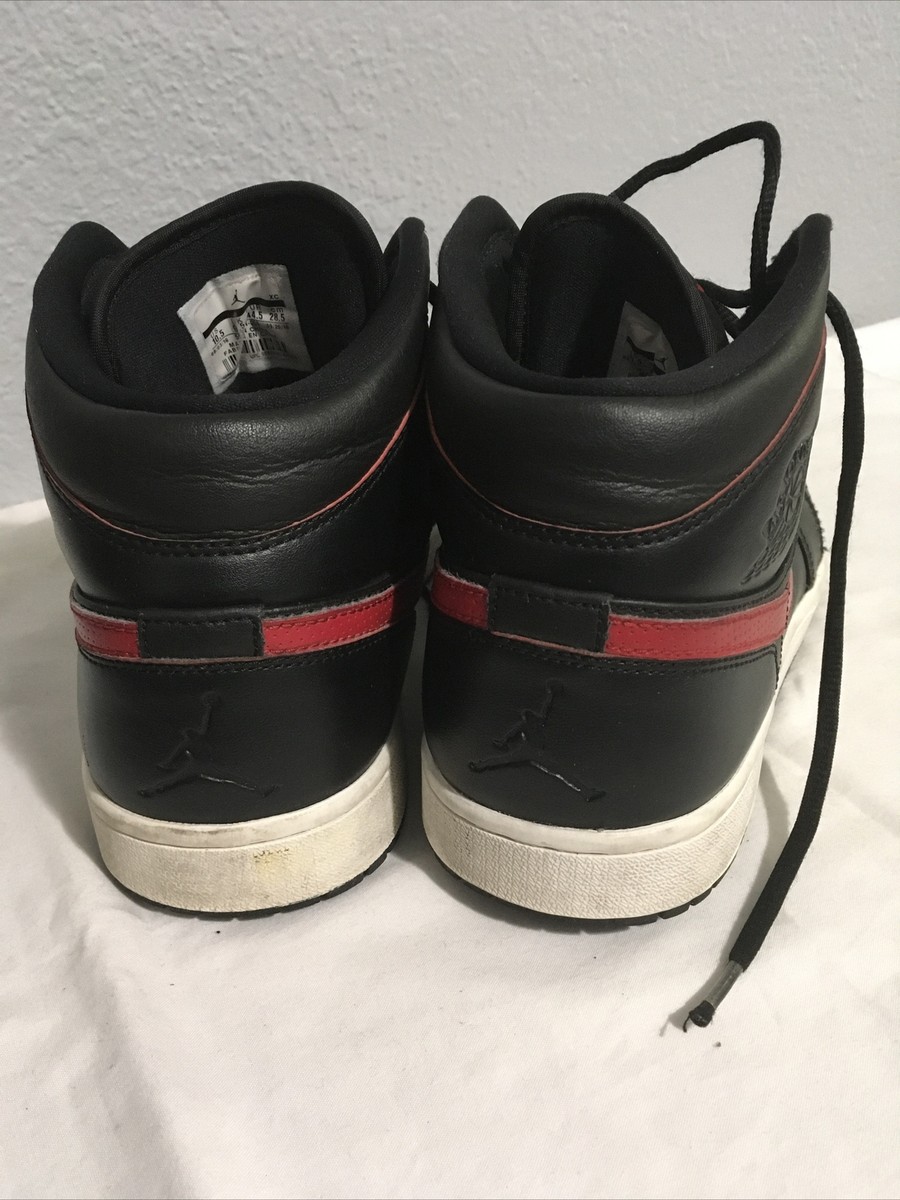 air jordan 1 retro mid black team red
