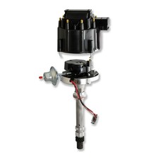 Pertronix Flame-thrower Hei Distributor Small And Big Block Chevy - Black Cap