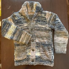 Cowichan Sweater Cardigan Knit Wool Unisex Used