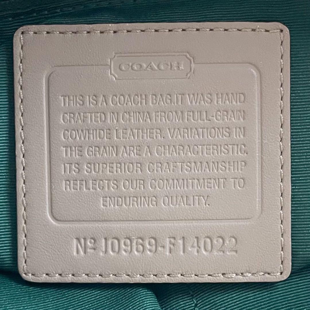 COACH 2-Way Tote Shoulder Bag Leather Turn Lock Japan A-251215-1 thumbnail 10