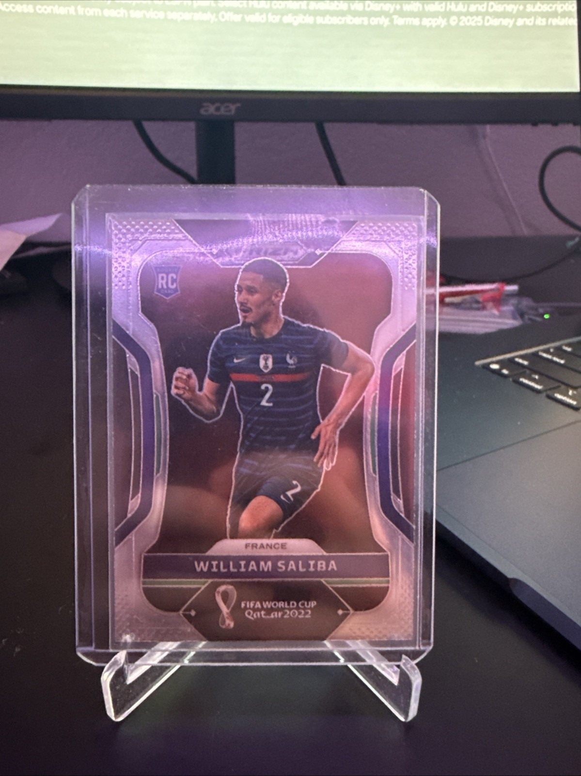 2022 Panini Prizm World Cup Qatar - William Saliba #106 (RC)