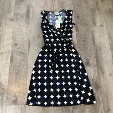 Leota Stitch Fix Black Aneeka Knit Faux Wrap Sleeveless Tank Dress Size Small 