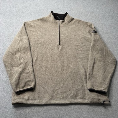 IZOD PerformX Jacket Mens XL Gray Fleece 1/4 Zip Performance Outdoors Adult