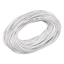 20 Yards 1mm Round Leather Cord Lacing String for DIY Crafts Pure White